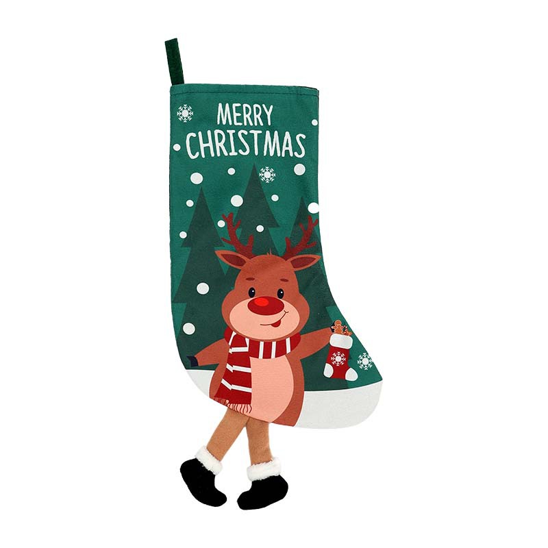 new christmas stockings decorative gift bag christmas children's gift socks christmas tree pendant home decorations pendant Item Picture
