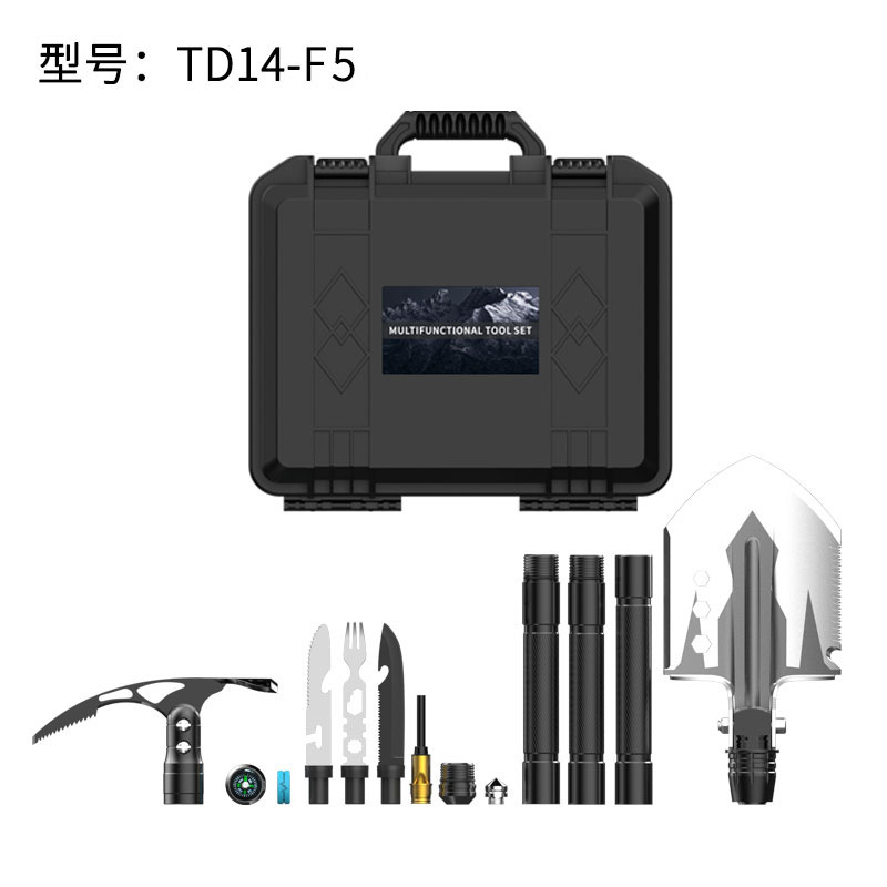 shovel survival folding outdoor multifunctional vehicle-mounted military shovel set axe shovel emergency camping set others Specification drawing