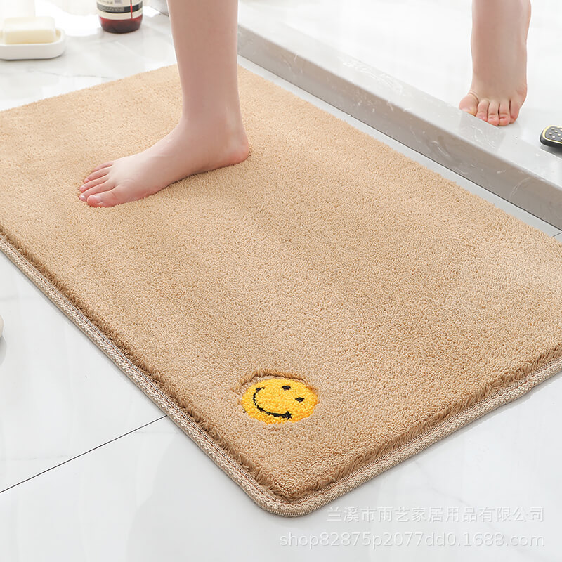 popular thickened bubble velvet household carpet bedroom kitchen floor mat bathroom absorbent non-slip floor mat toilet door mat Specification drawing
