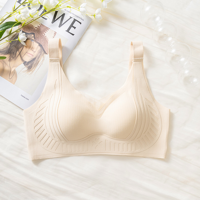 seamless underwear women's big chest small push up soft support lifting bra breast holding anti-sagging chest cross-border live broadcast Application Scenario