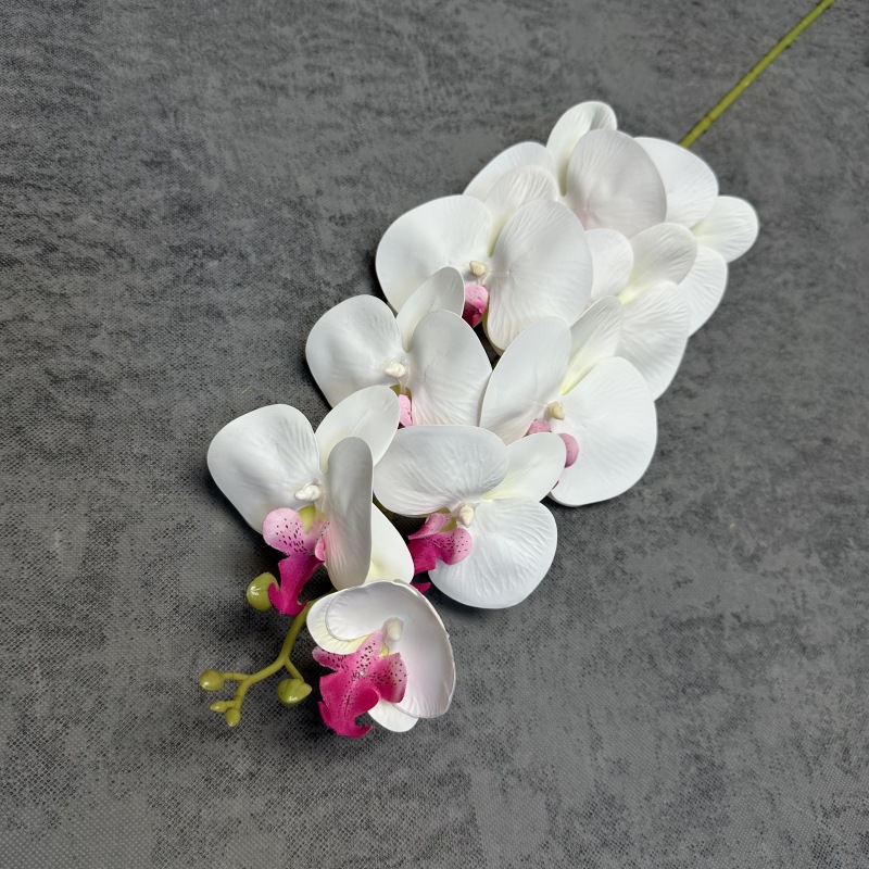 9-head film phalaenopsis 3d printing hand-feeling artificial flower wedding home hotel decoration fake flower wholesale Specification drawing