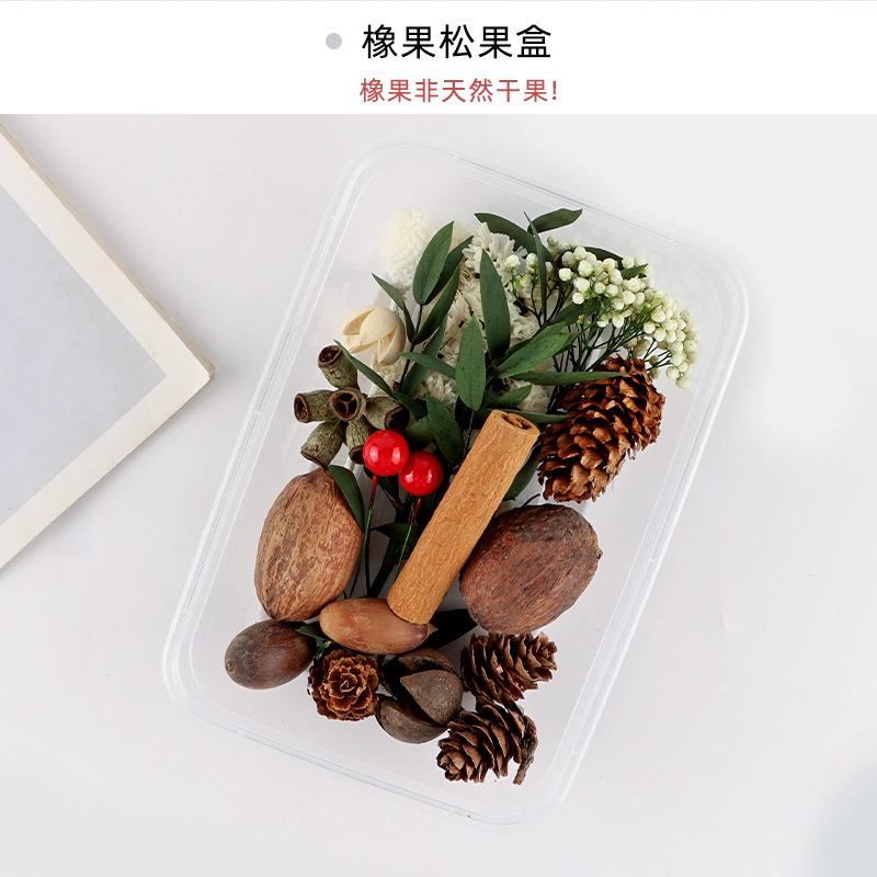 dried fruit dried flower diy material package natural plant air-dried pine cone cinnamon handmade ins hand-made decorative ornaments details Picture