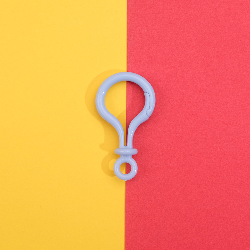 thickened korean style color plastic key ring bulb buckle ornament accessories rubber buckle plush doll hanging buckle accessories handmade details Picture