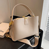foreign trade fashion portable bucket bag large-capacity crossbody bag women's high-grade light luxury women's bag wholesale Item Picture