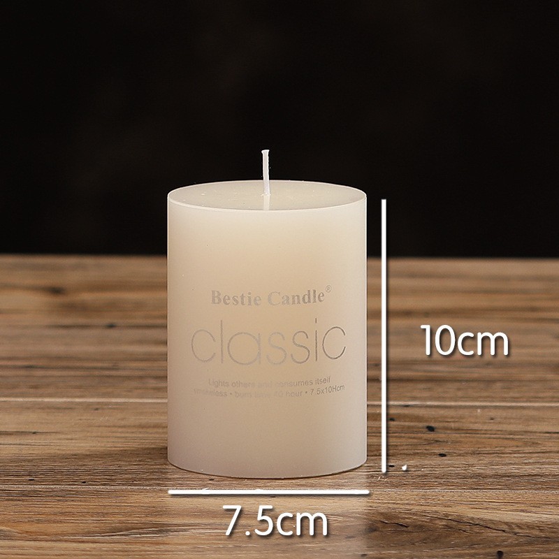 factory direct supply european ivory white large candle cylindrical candle birthday wedding hotel wedding birthday party gathering full figure