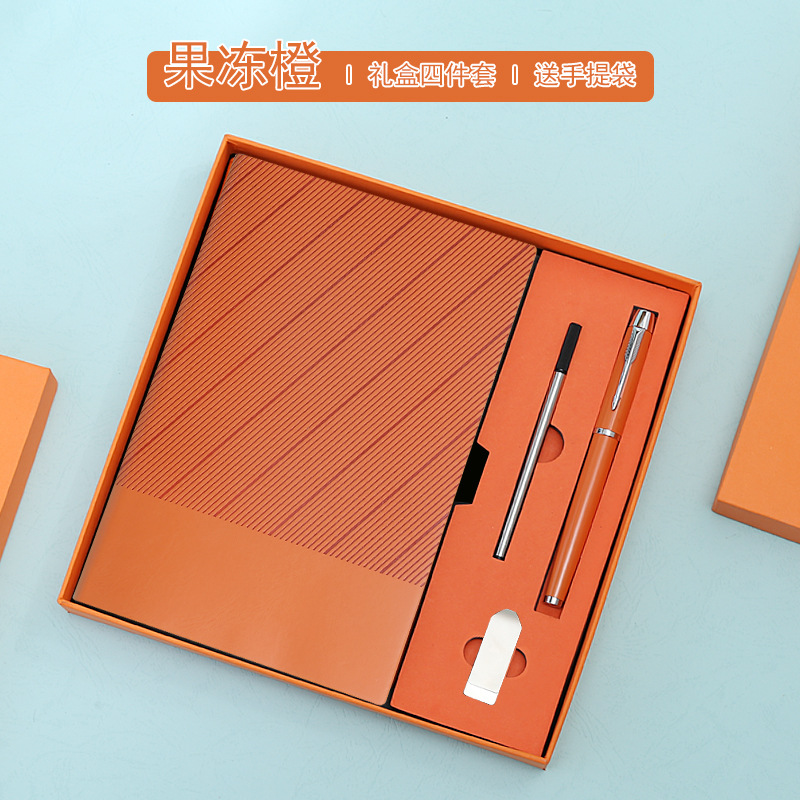 business a5 notebook pack custom logo twill notepad thermos cup gift box school company activity gift Item Picture