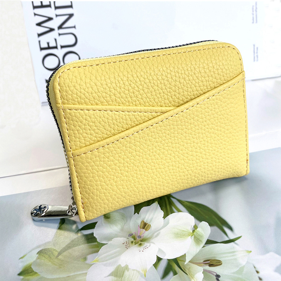 japanese style small wallet ins japanese style expanding card holder multiple card slots women's coin purse simple large capacity cross-border walle Specification drawing