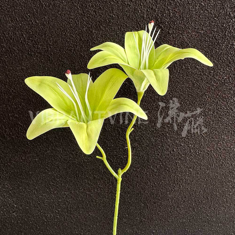 double-headed lily artificial flower bouquet wedding flower wedding decoration flower landscape artificial flower road lead power strip flower full figure