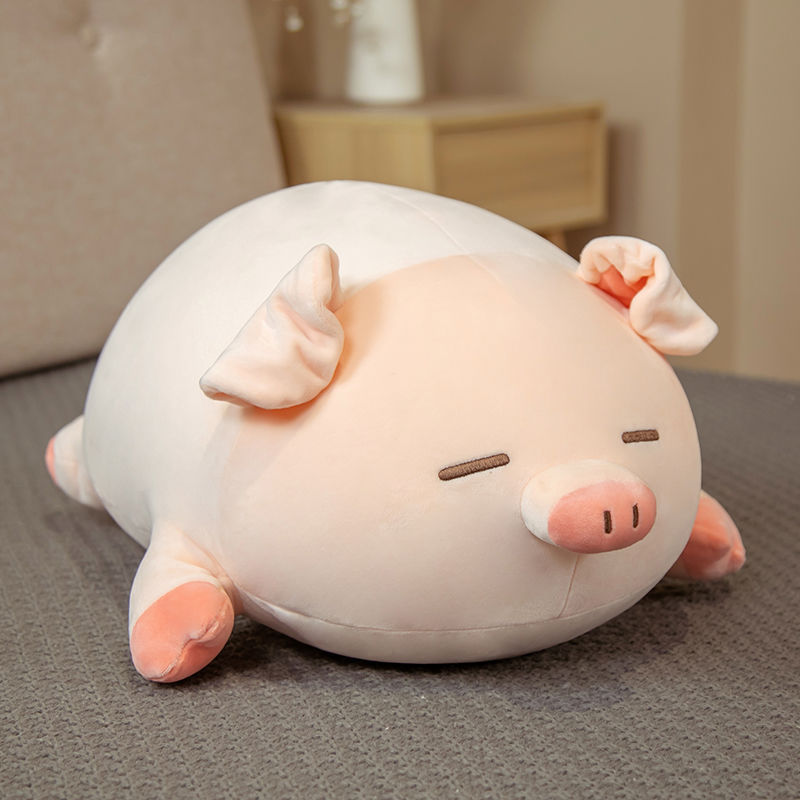 popular pig-shaped throw pillow cute animal doll plush toys pillow sleeping doll plush doll factory wholesale details Picture