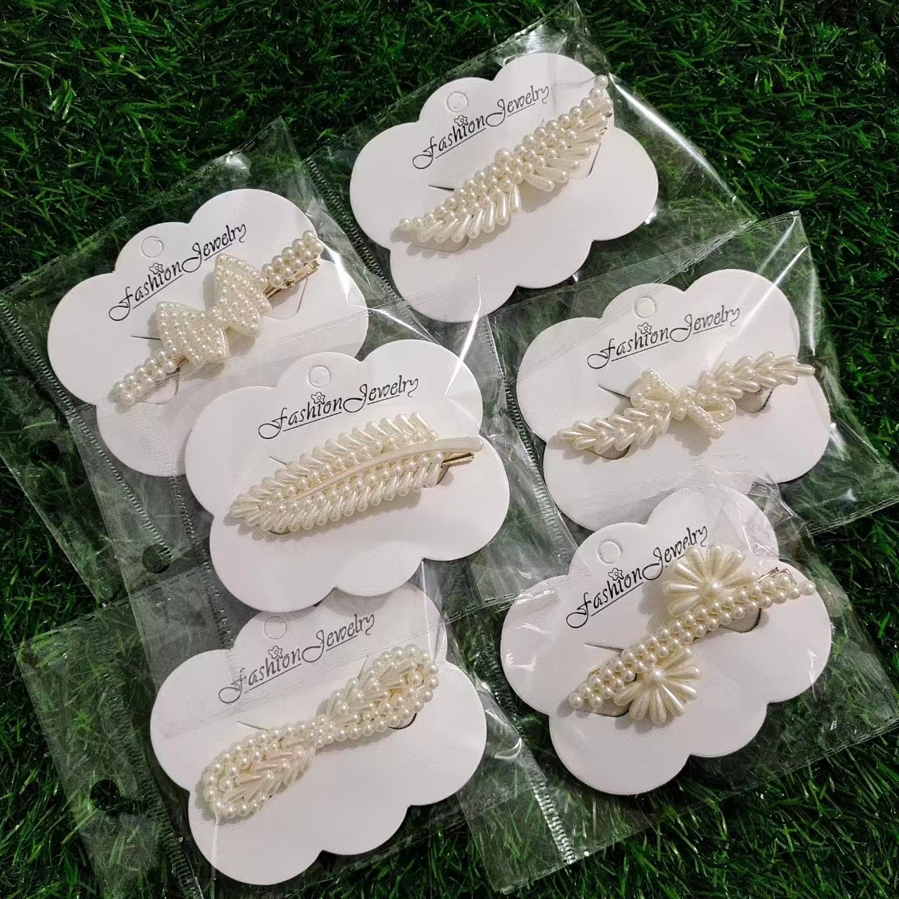 new pearl barrettes duckbill clip broken hair finishing internet celebrity word clip girls bang clip push small gifts details Picture