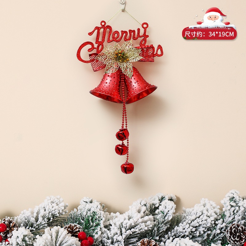 christmas bell christmas tree hanging piece pendant wall hanging decoration door hanging ceiling decoration dress up garland decoration supplies details Picture