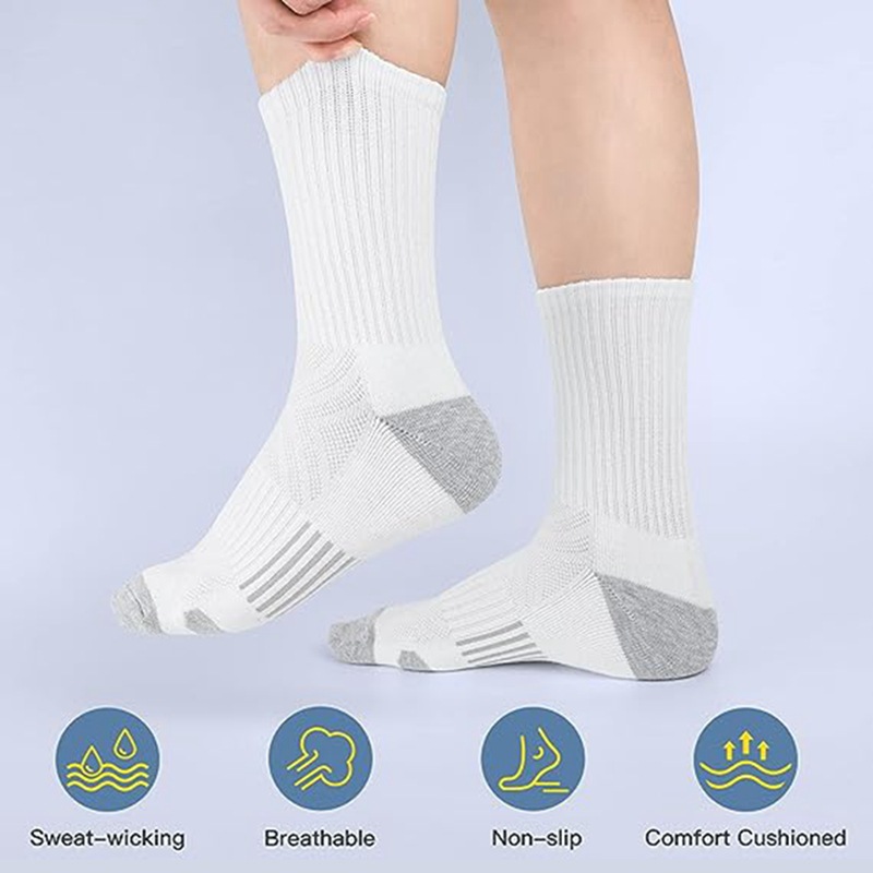 zhuji socks 47 plus size socks wholesale basketball sports socks white stockings autumn mid-calf length socks for men details Picture