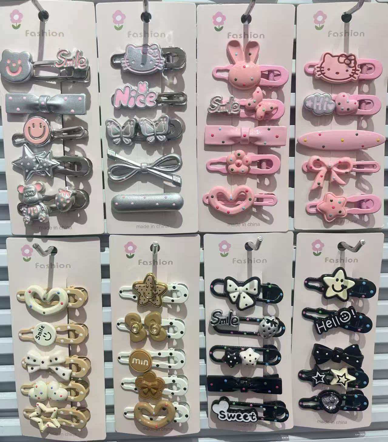 欧美风可爱儿童发夹金属侧边夹不伤发夹子多巴胺夹子

