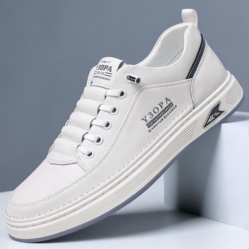 2025 spring men's shoes new breathable white shoes men's fashionable all-match platform sneakers casual sneakers fashionable shoes Specification drawing