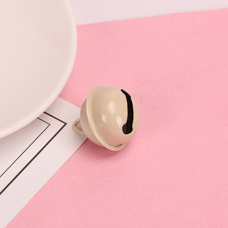 22mm color little bell shape ornament accessories keychain candy color baking paint for metal bell christmas tree decoration pendant Item Picture