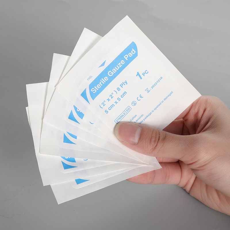 5*5cm English gauze pad first aid kit accessory Specification image