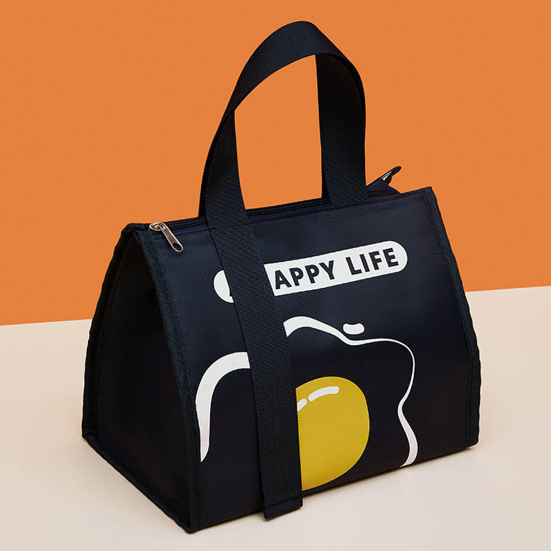 french maillard lunch box bag thickening thermal insulation lunch bag handbag student work with lunch commuter lunch lunch bag full figure