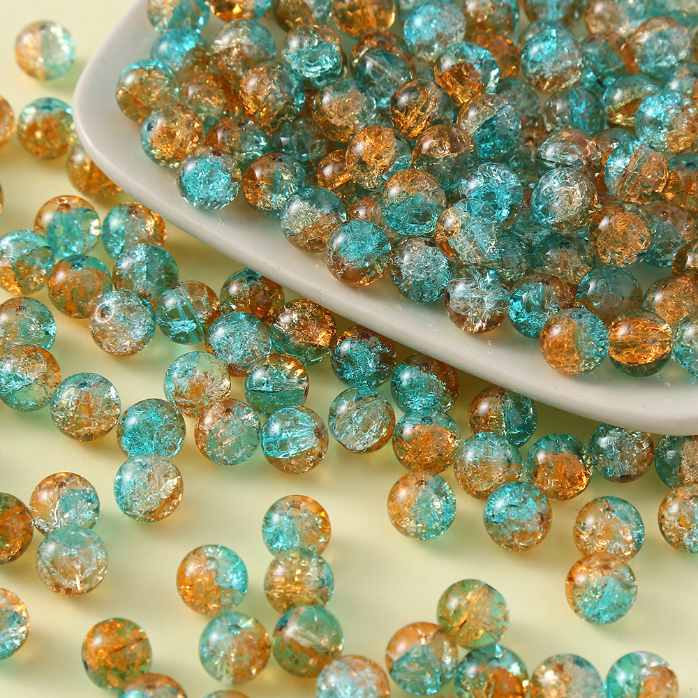 10mm jade broken glass beads diy accessories scattered beads handmade beaded paint ornament material antique bracelet necklace Application Scenario