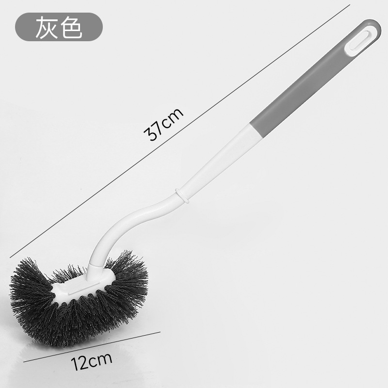 2025 new toilet brush household no dead angle toilet cleaning brush soft fur long handle bathroom wall hanging toilet cleaning brush details Picture