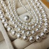 glass pearl straight hole scattered beads shijia pearl diy ornament accessories scattered beads beaded australian white imitation pearl wholesale Item Picture
