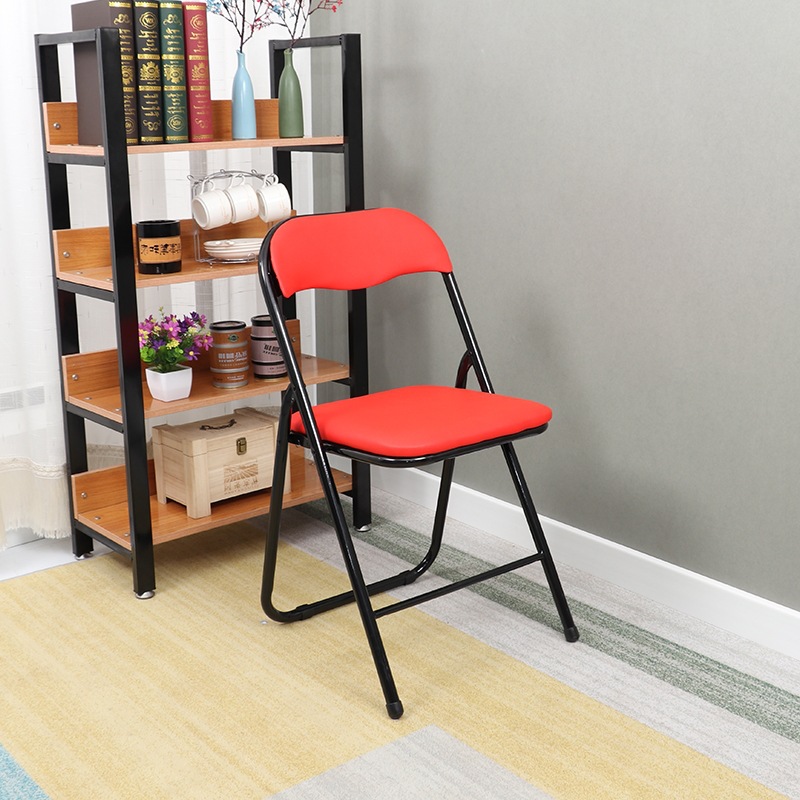 factory wholesale chair simple multifunctional with backrest plastic leisure folding office training chair white lawn chair Specification drawing