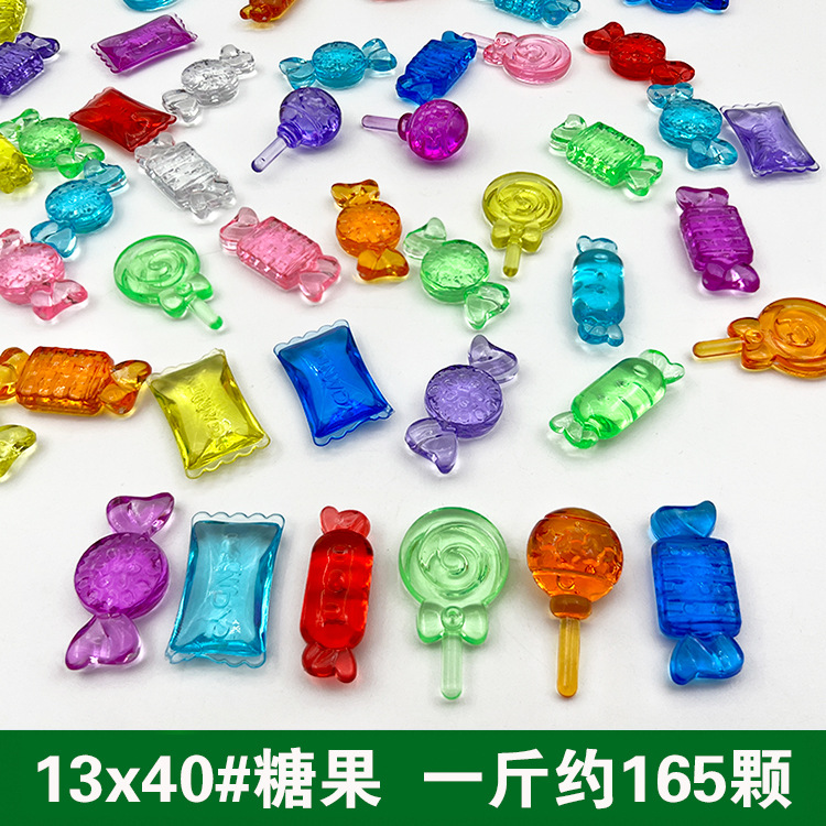 marine animal model children's gem acrylic toy diamond plastic gem archaeological digging gem beads accessories full figure