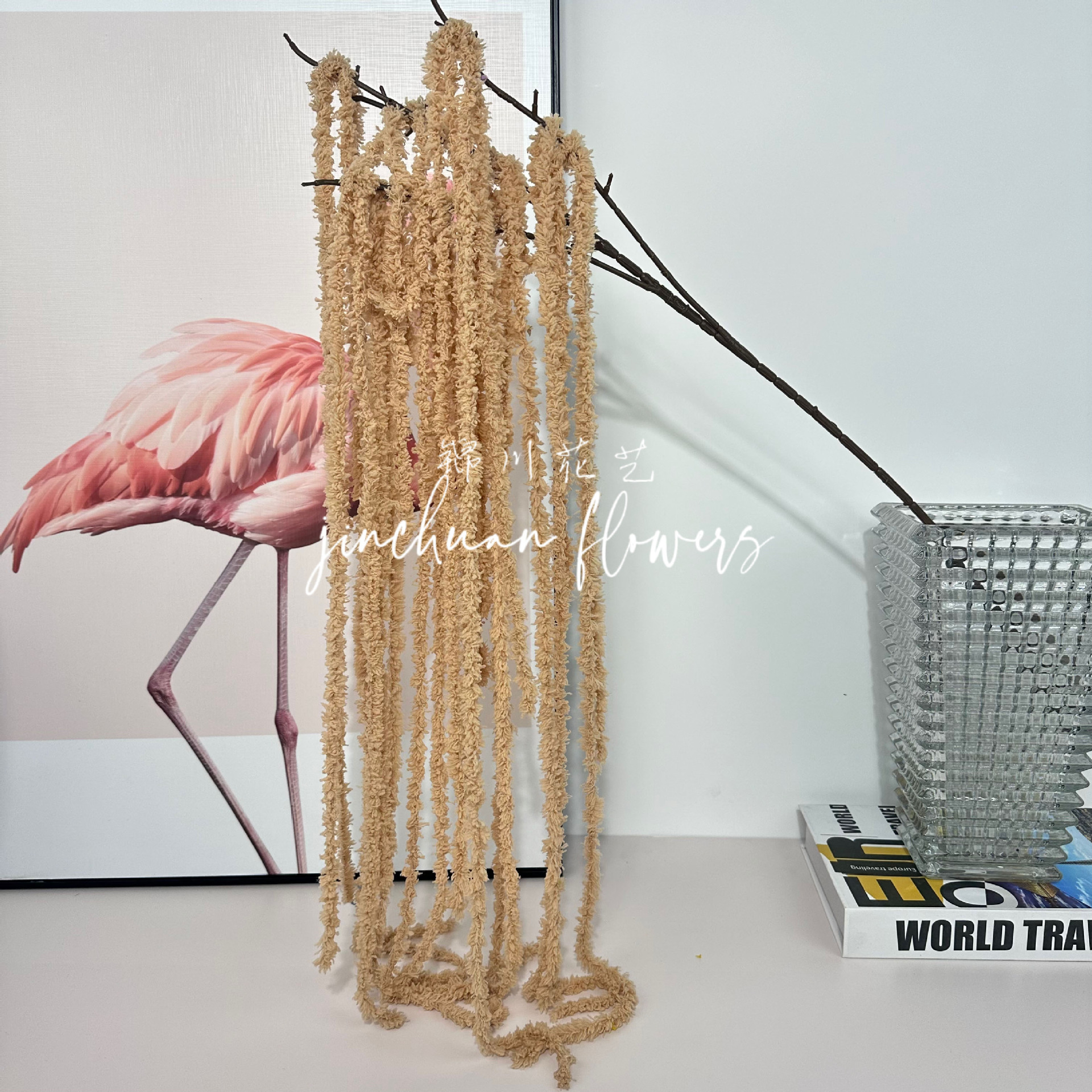 artificial hanging rice artificial flower wool flowers doris lover's tears plant artificial flower wedding celebration decoration hanging wedding hall ceiling flowers full figure