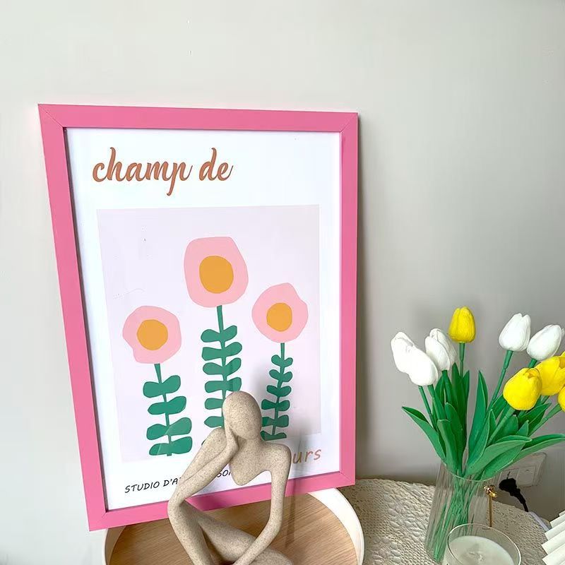 photo frame wall-mounted 16-inch 20-inch puzzle frame 4 eight eight eight open 34 paper sketch picture frame mounting children photo frame decoration frame Item Picture