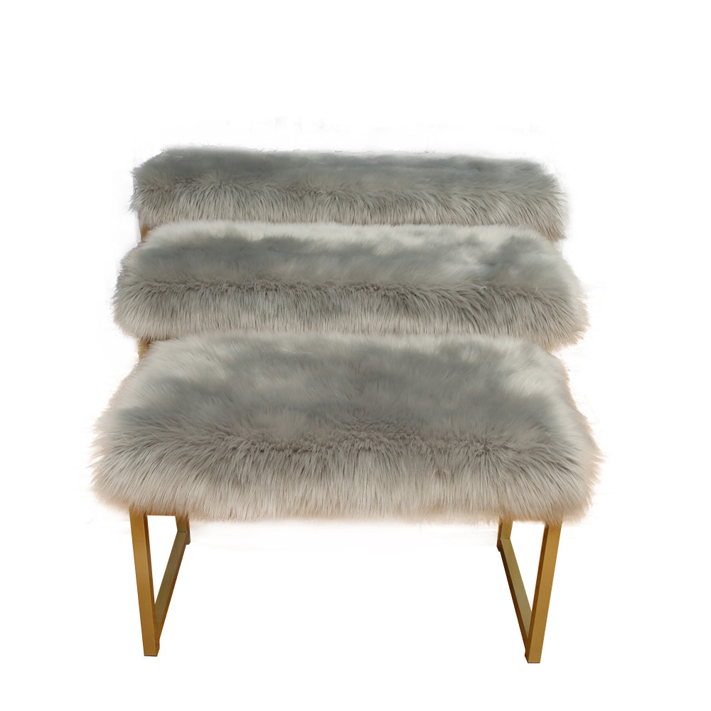 cross-border hot sale in europe and america carpet bedroom living room bedside floor mat household imitation fur pile floor covering stain-resistant easy to care Item Picture