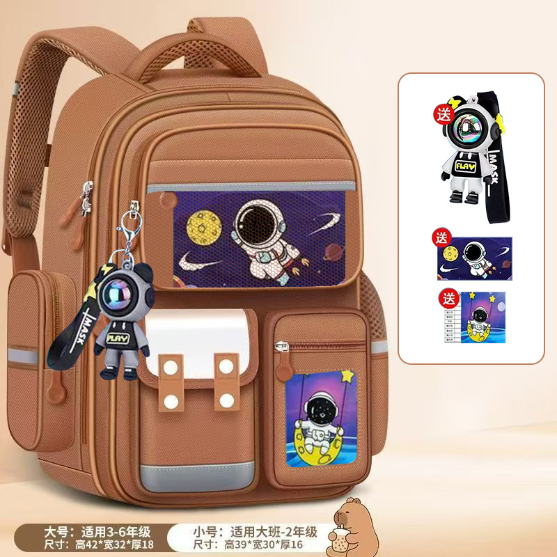 cross-border foreign trade spaceman primary school student schoolbag male grade 1-3-6 student schoolbag children backpack wholesale Item Picture