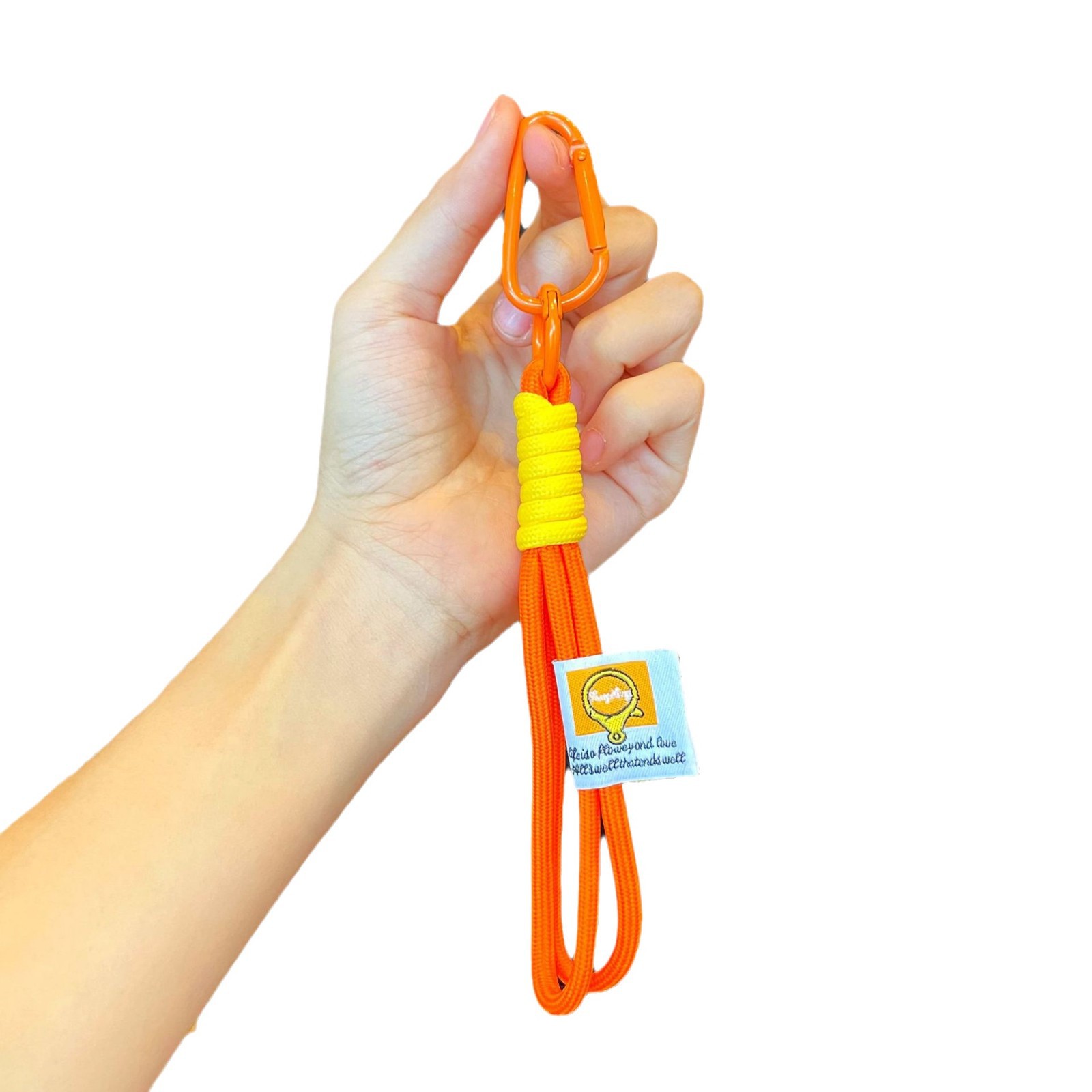 simple style handmade braided rope contrast color lanyard keychain phone case portable carrying strap diy trendy niche pendant Item Picture