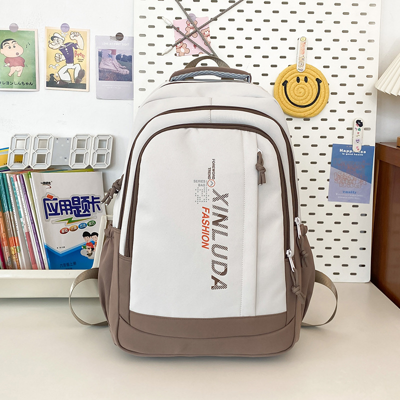 new daily travel fashion casual backpack outdoor men's and women's large capacity junior high school and high school durable backpack details Picture