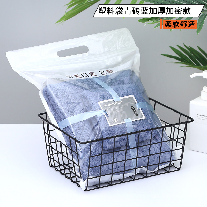 high density coral fleece towels son and mother covers adult beach soft coral fleece hotel large bath towel gift bag details Picture