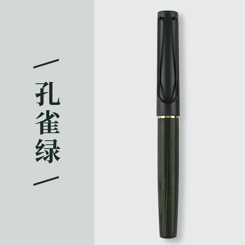 factory wholesale vintage wooden penholder craft pen student gift calligraphy practice ink sac pen can carve writing details Picture