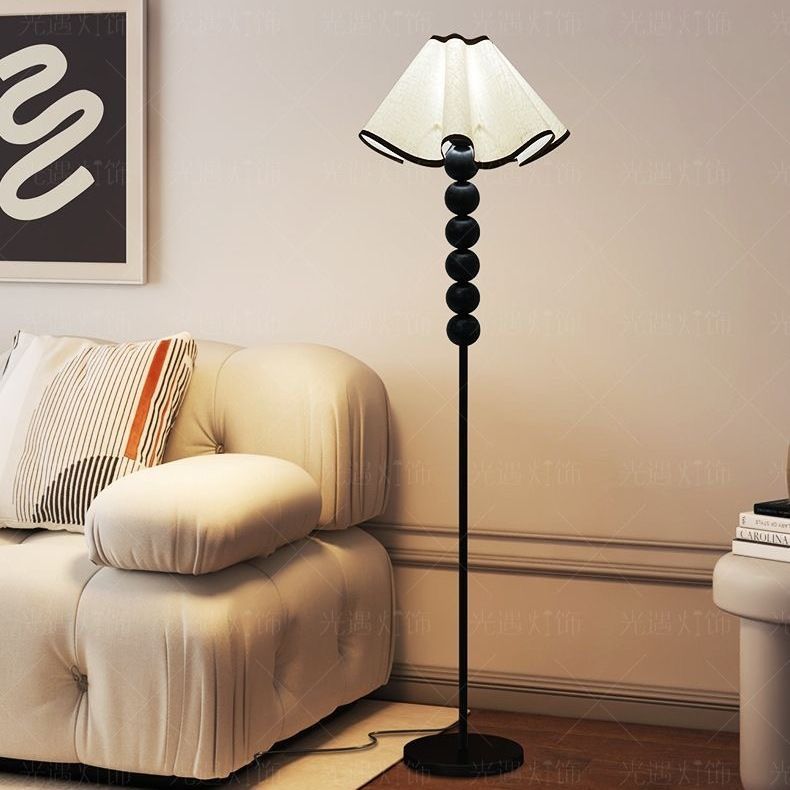 floor lamp american vintage pleated living room sofa decoration ambience light nordic minimalism eye protection bedroom bedside lamp full figure