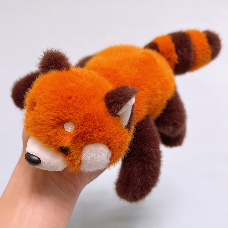 very baby fragrant sanzi animal doll panda plush toy coati doll palm table with wholesale Specification drawing