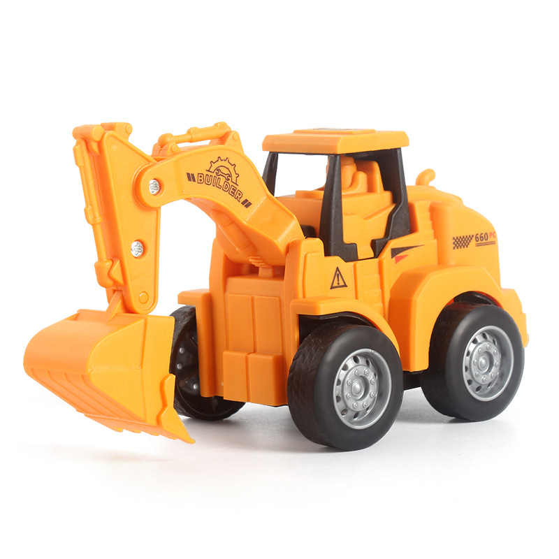 hot selling product children press sliding engineering vehicle excavator bulldozer fun simulation toy car factory direct sales Specification drawing