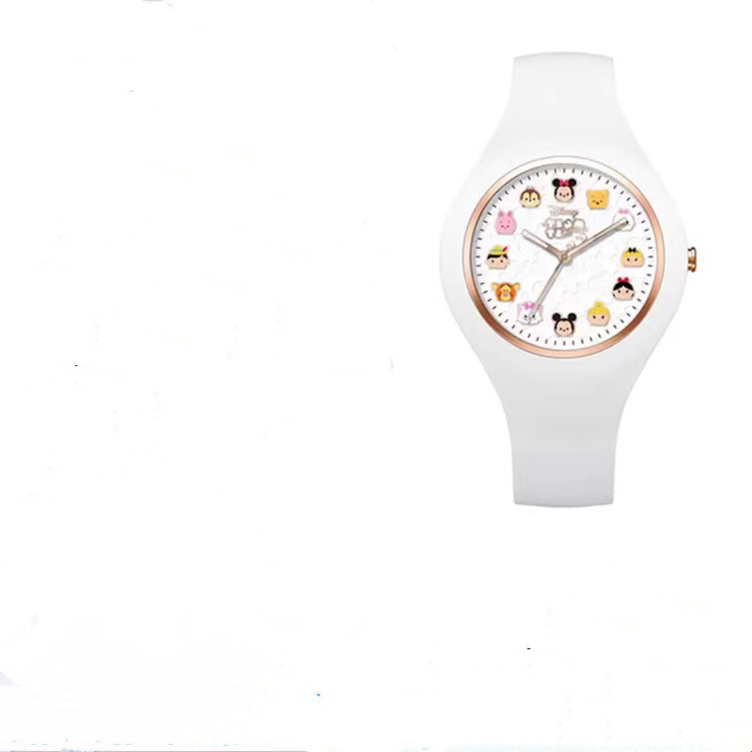 children's cartoon doraemon silicone watch pokonyan boys and girls junior high school quartz watch large dial luminous full figure