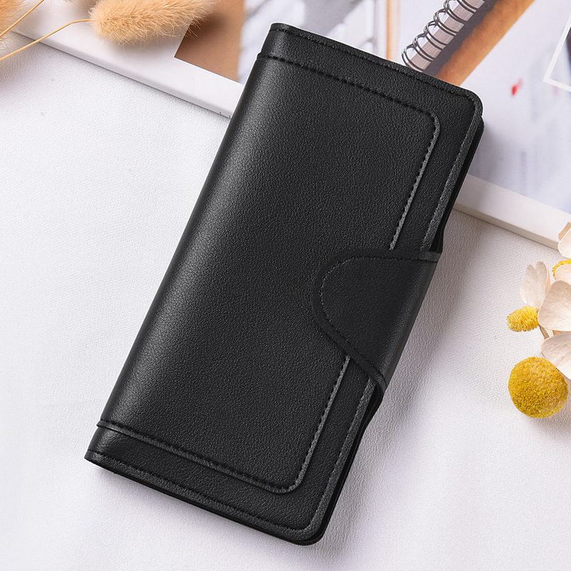 factory wholesale women's wallet long id card small change purse niche portable convenient multi-layer wallet Specification drawing