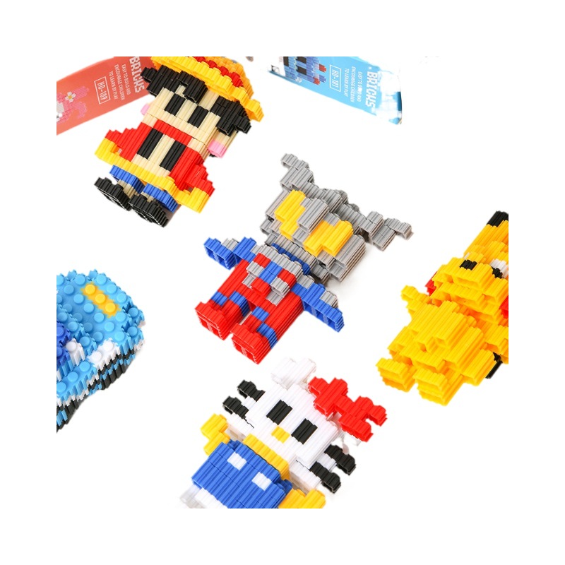 children's tiny particles building block in series gifts for boys and girls stall gifts educational assembled toys wholesale Item Picture