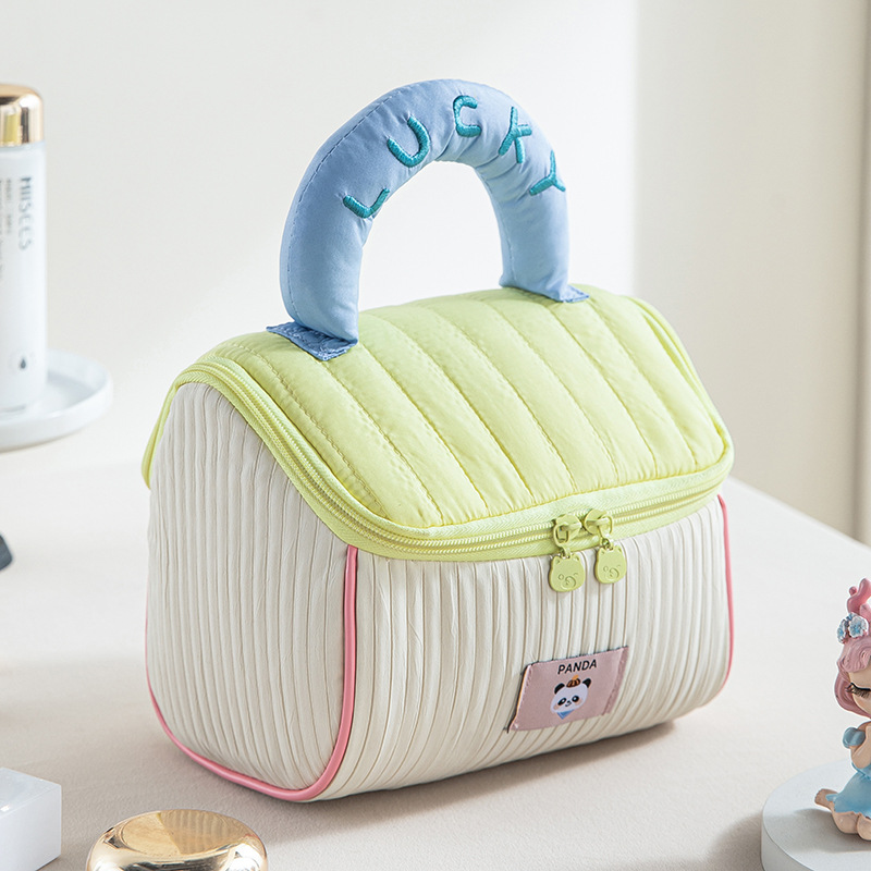 cute house cosmetic bag portable carrying case cartoon gift storage bag large capacity thickened wash bag details Picture