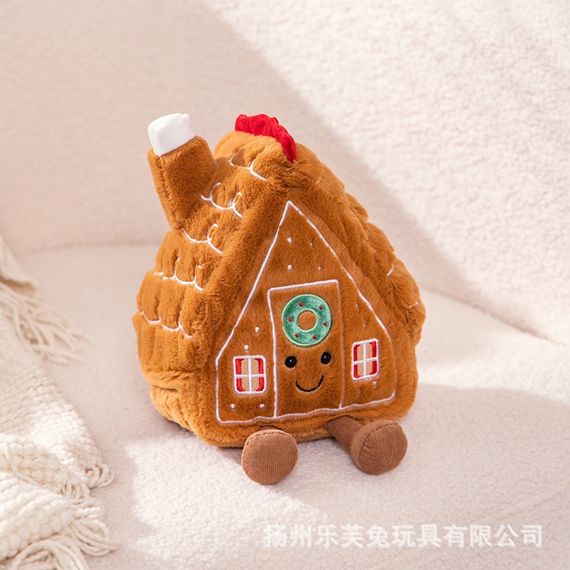 cross-border christmas tree santa doll snowman gingerbread man plush toy christmas atmosphere decorations gift details Picture