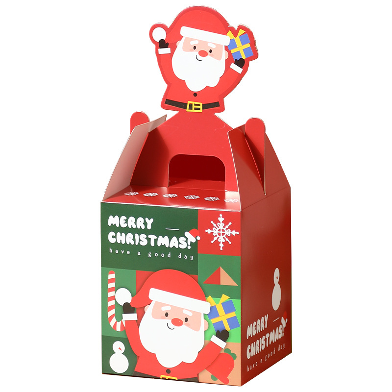 christmas gift box apple box christmas eve packing box creative candy box christmas portable gift box wholesale gift details Picture