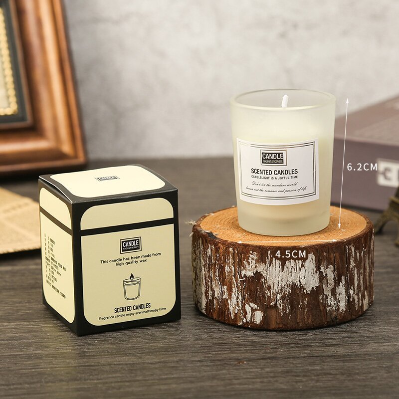 aromatherapy candle organic essence oil incense home indoor long-lasting high sense hand gift box bedroom shape gift details Picture