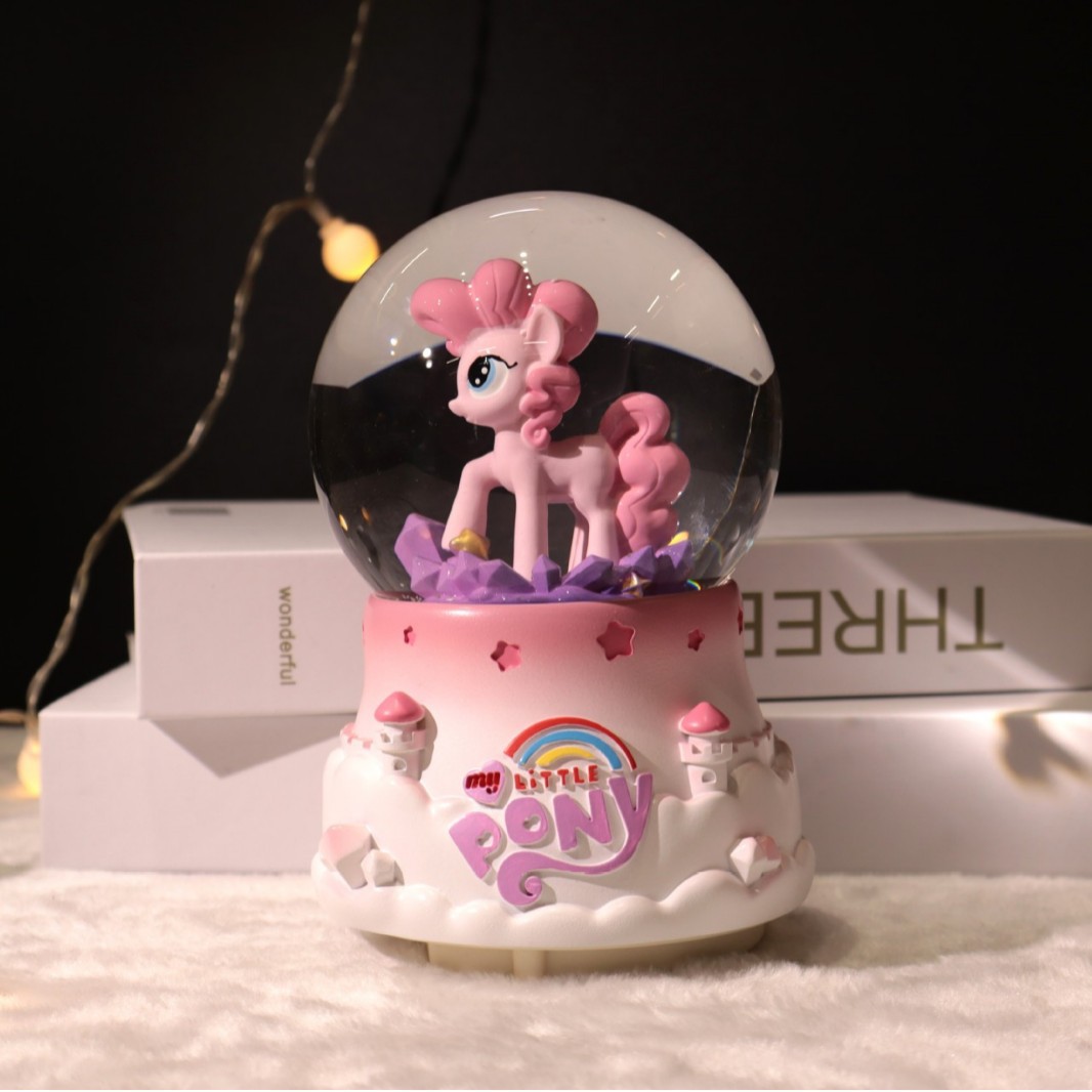 my little pony large crystal ball music box factory direct sales bedroom music lighting atmosphere decoration ornaments full figure