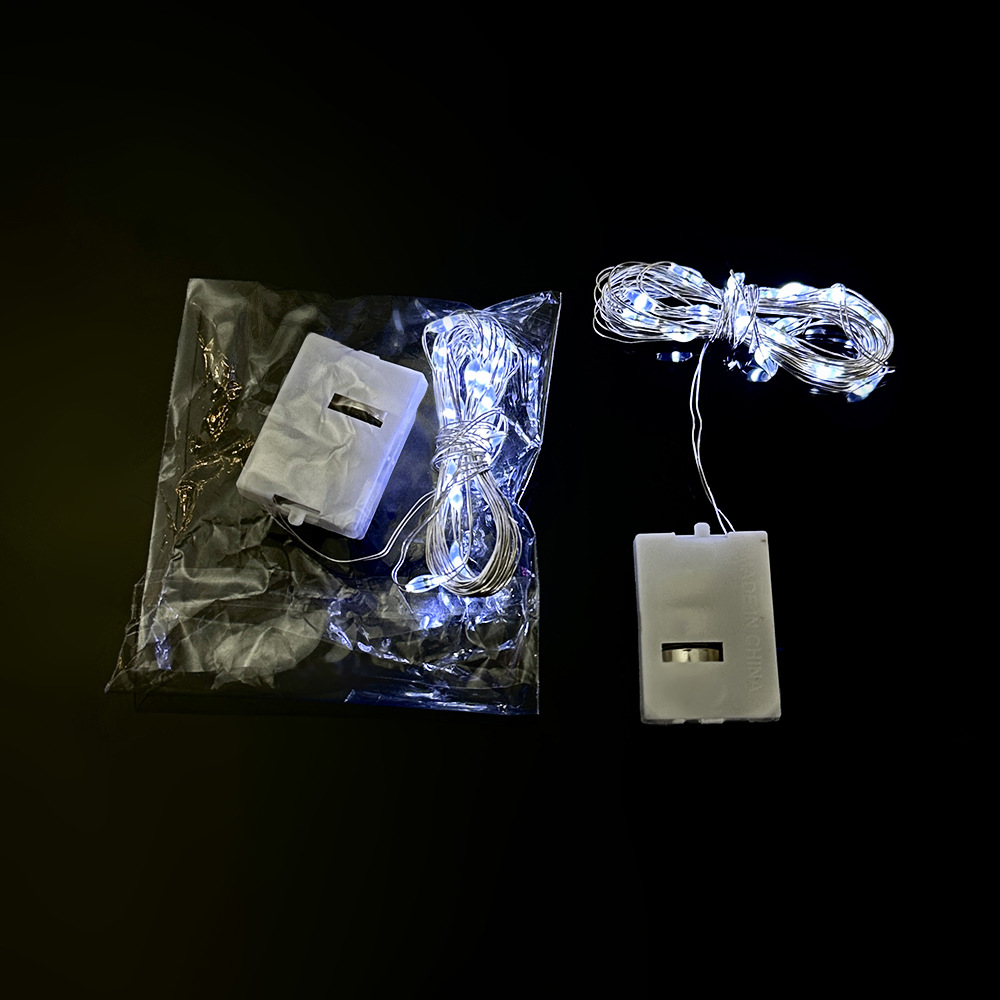 led copper wire lighting chain colored lights three-gear led small white box string confession gift box bounce ball decorative atmosphere layout details Picture