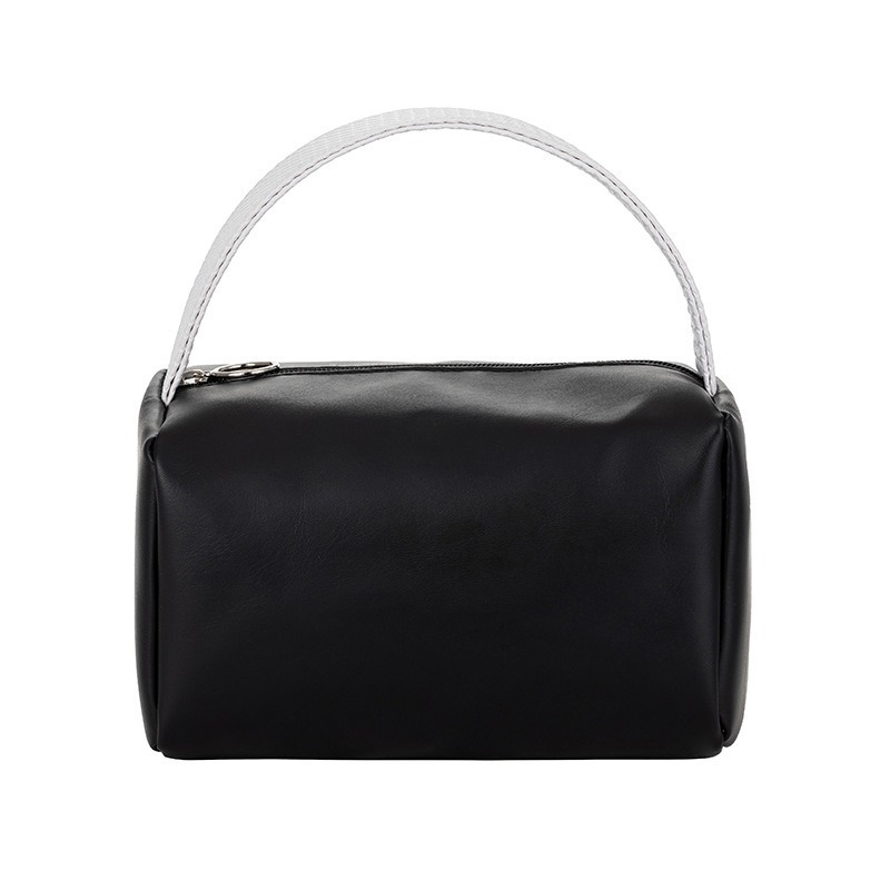 cross-border pu solid color cosmetic bag large capacity waterproof wash bag good-looking travel out portable portable storage bag Item Picture