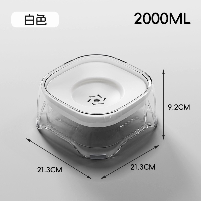 new dog slow food bowl dog bowl floating bowl pet anti-tumble keep dry mouth bowl small and medium dogs rice bowl wholesale Specification drawing