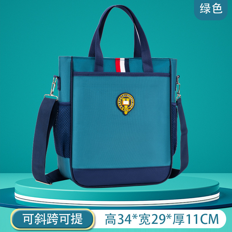 new british style large capacity student tote bag portable bag schoolbag tuition bag portable crossbody printing tuition bag Application Scenario