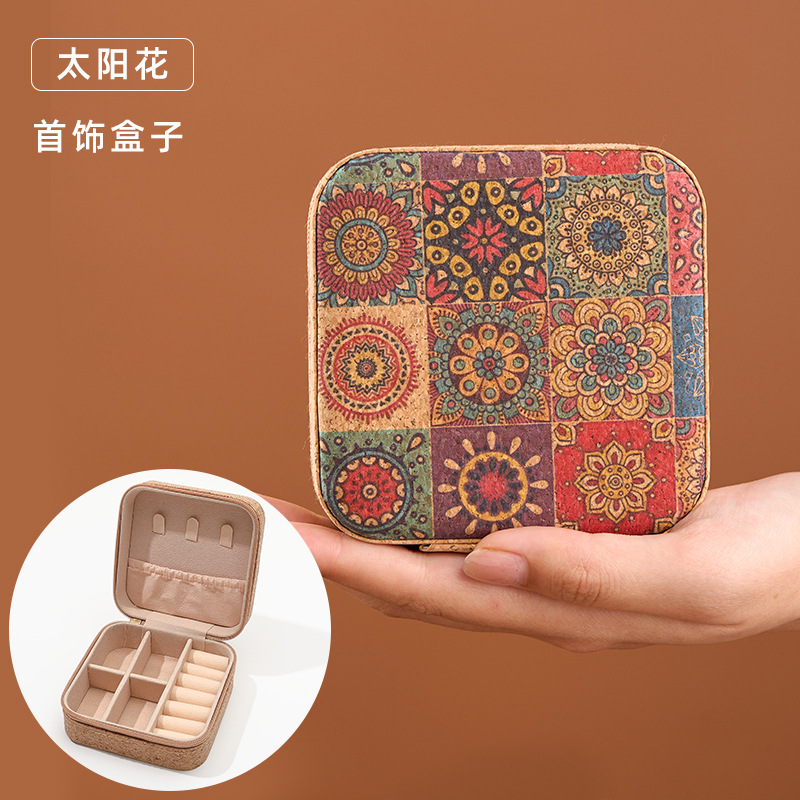 new portable travel jewelry storage box jewelry box one piece dropshipping small ring packaging jewelry box Specification drawing